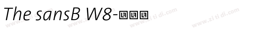 The sansB W8字体转换
